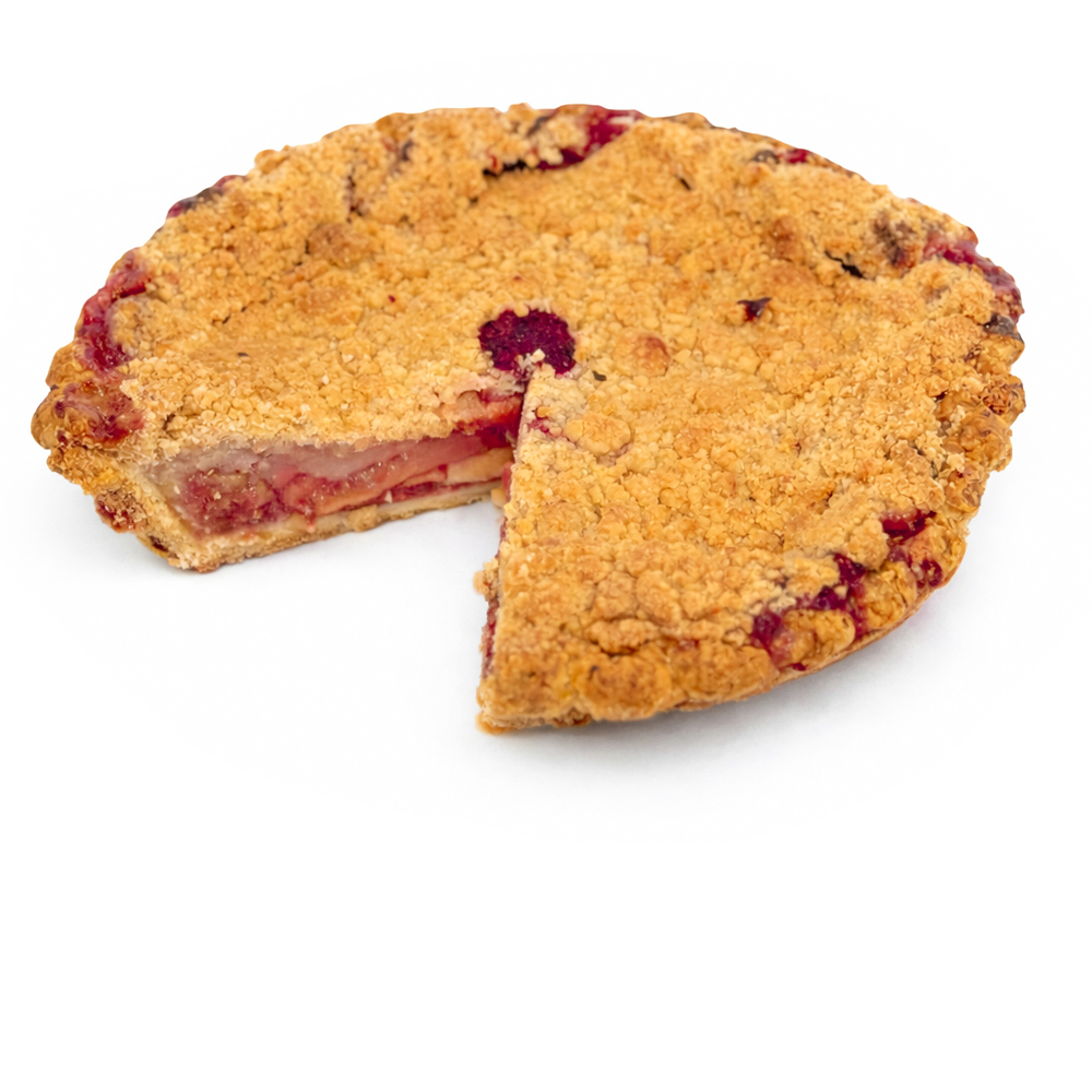 Vegan Apple Raspberry Crumble