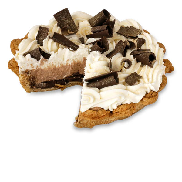 Sliced Triple Chocolate Cream Pie from The Pie Hole