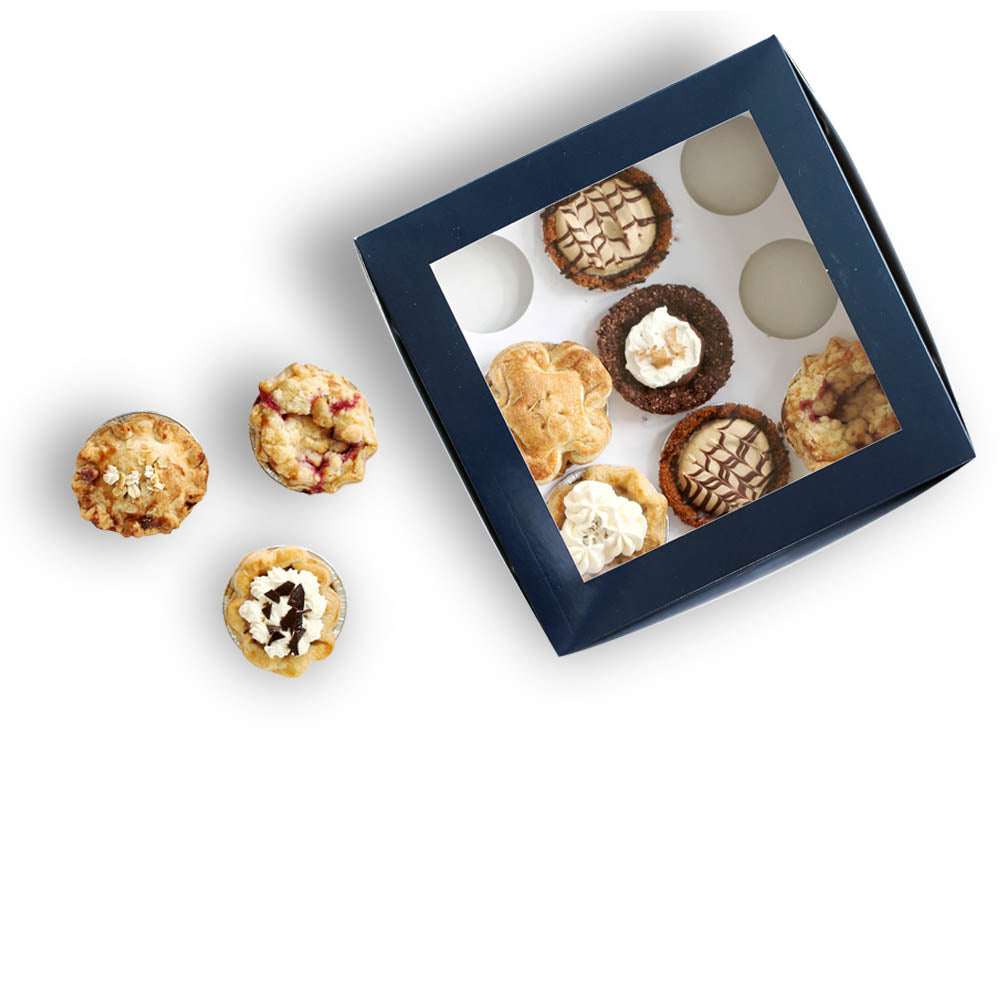 Top View Box of Assorted Mini Pies from The Pie Hole