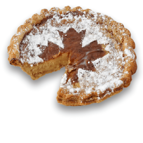 Sliced Canadian Maple Custard Pie from The Pie Hole