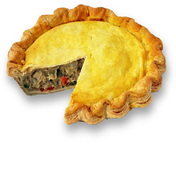 Sliced Caribbean Chicken Pie from The Pie Hole