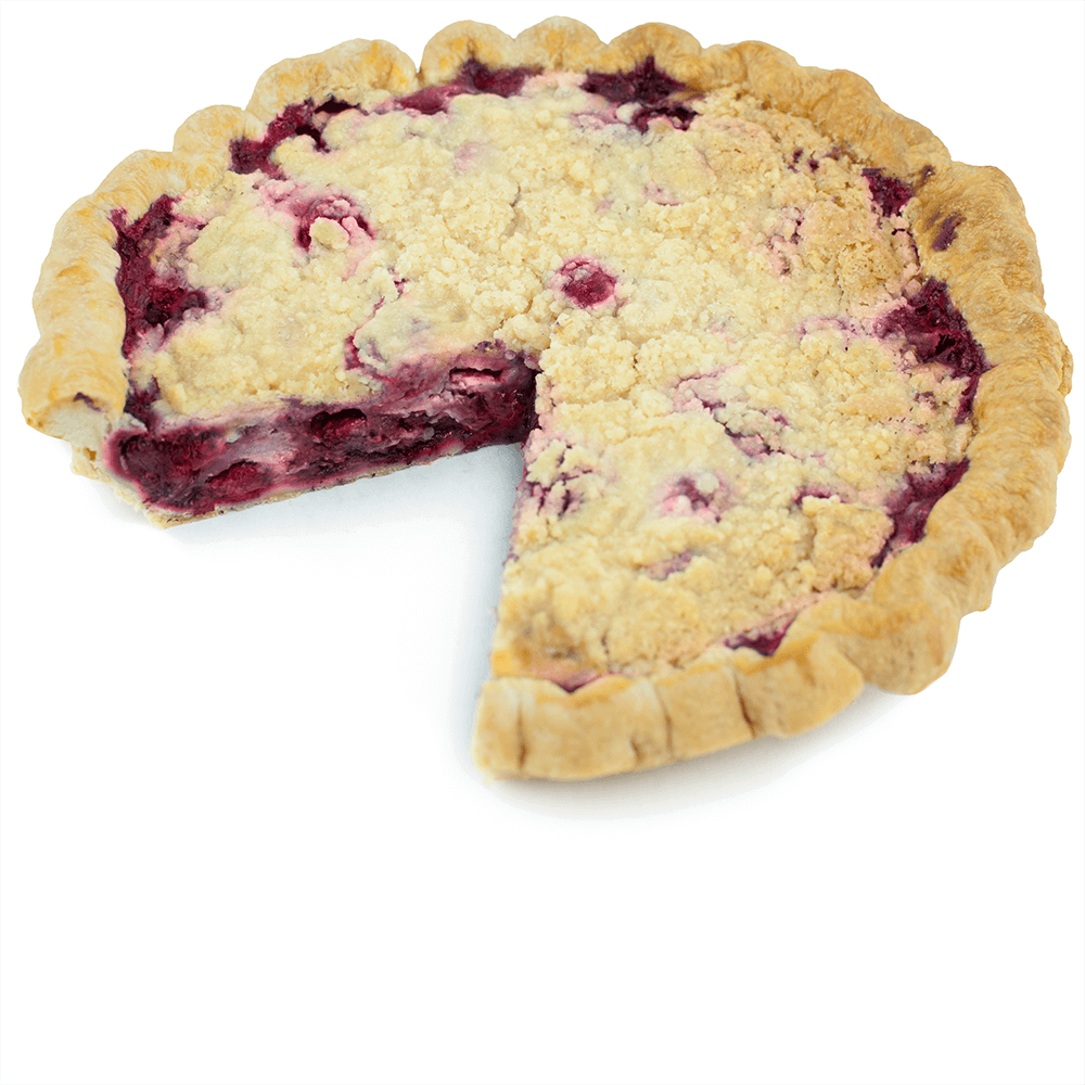 Sliced Raspberry Cream Crumble from The Pie Hole