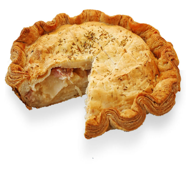 Sliced Scalloped Potato & Ham Pie from The Pie Hole