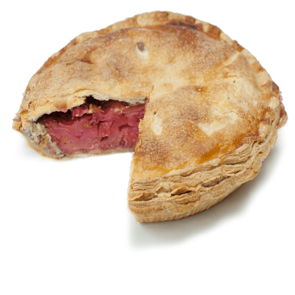 Sliced Vegan Strawberry Rhubarb Pie from The Pie Hole