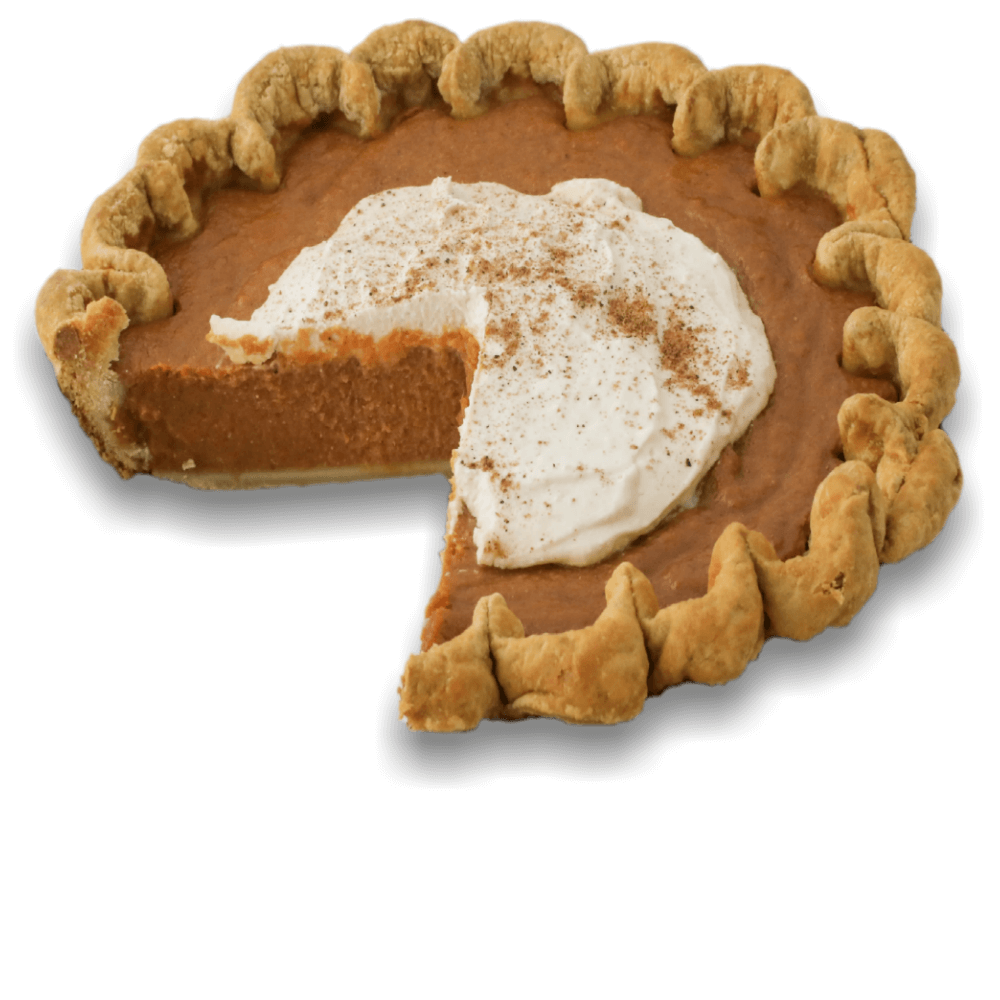 Sliced Vegan Pumpkin Pie from The Pie Hole